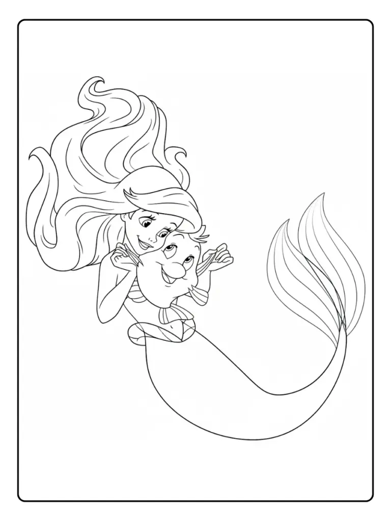 Ariel da Colorare (1)