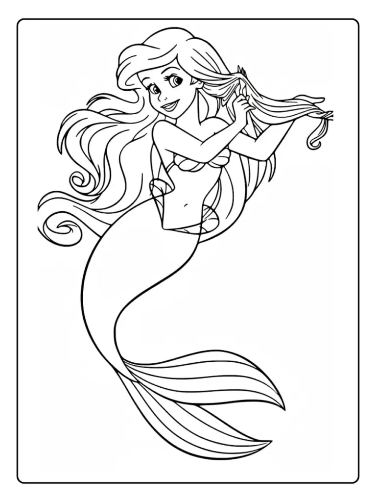 Ariel da Colorare (12)