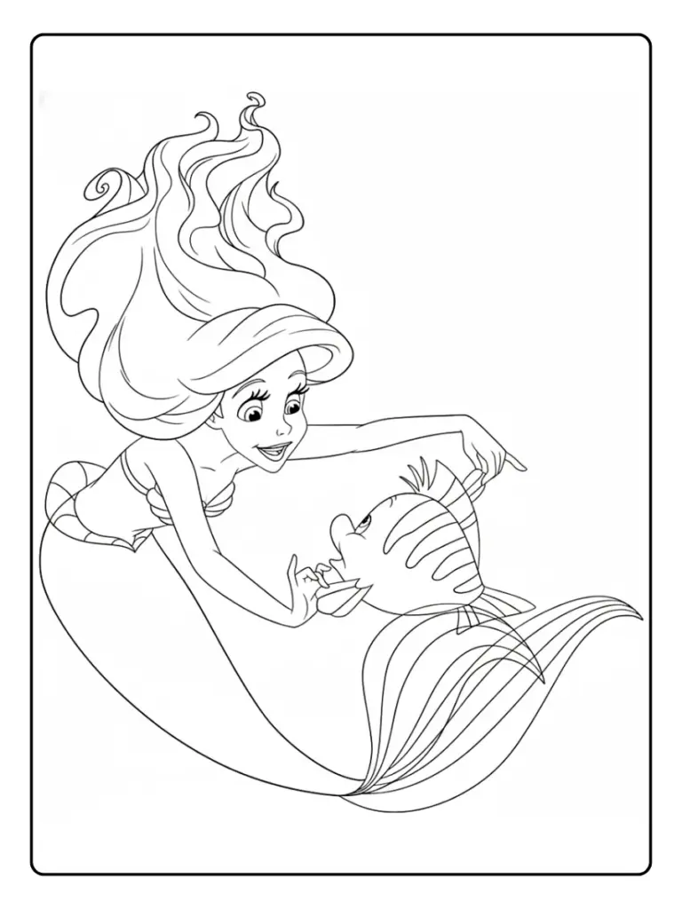 Ariel da Colorare (2)