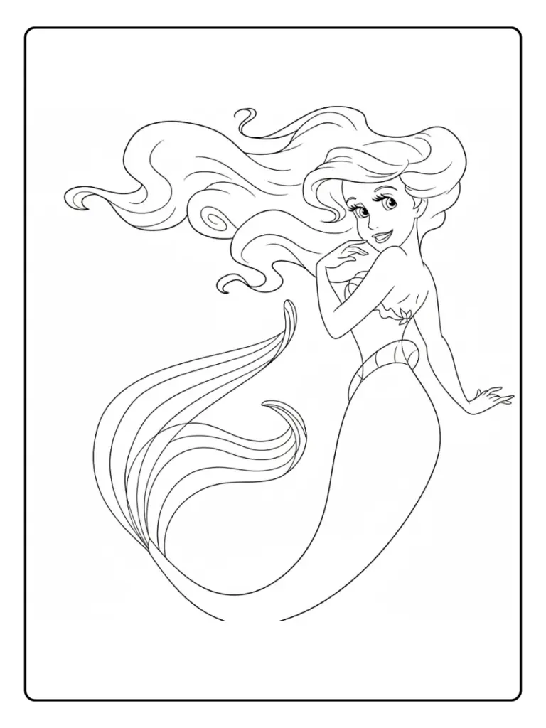 Ariel da Colorare (3)