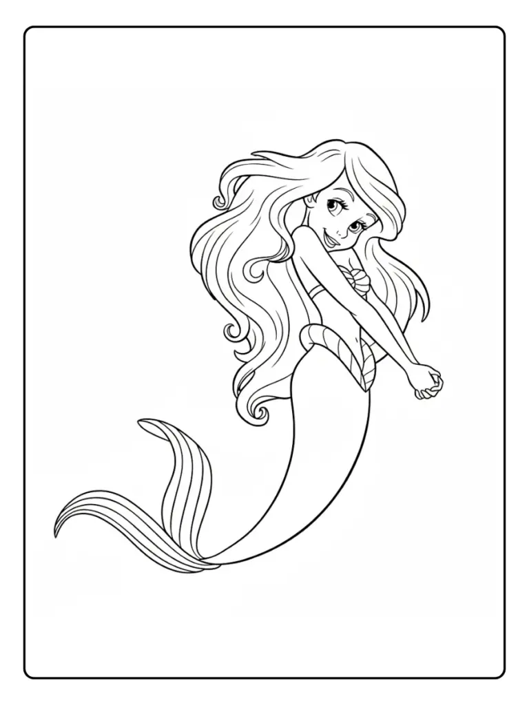 Ariel da Colorare (4)