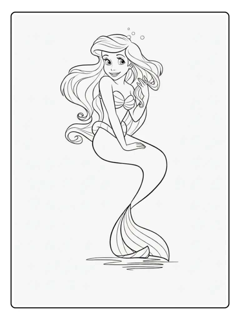 Ariel da Colorare (5)