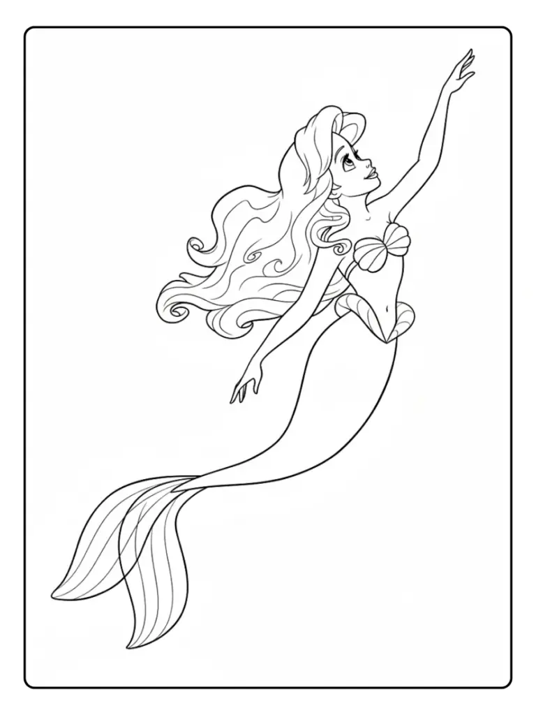 Ariel da Colorare (6)