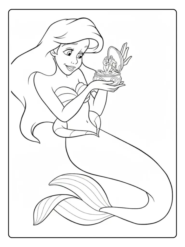 Ariel da Colorare (7)