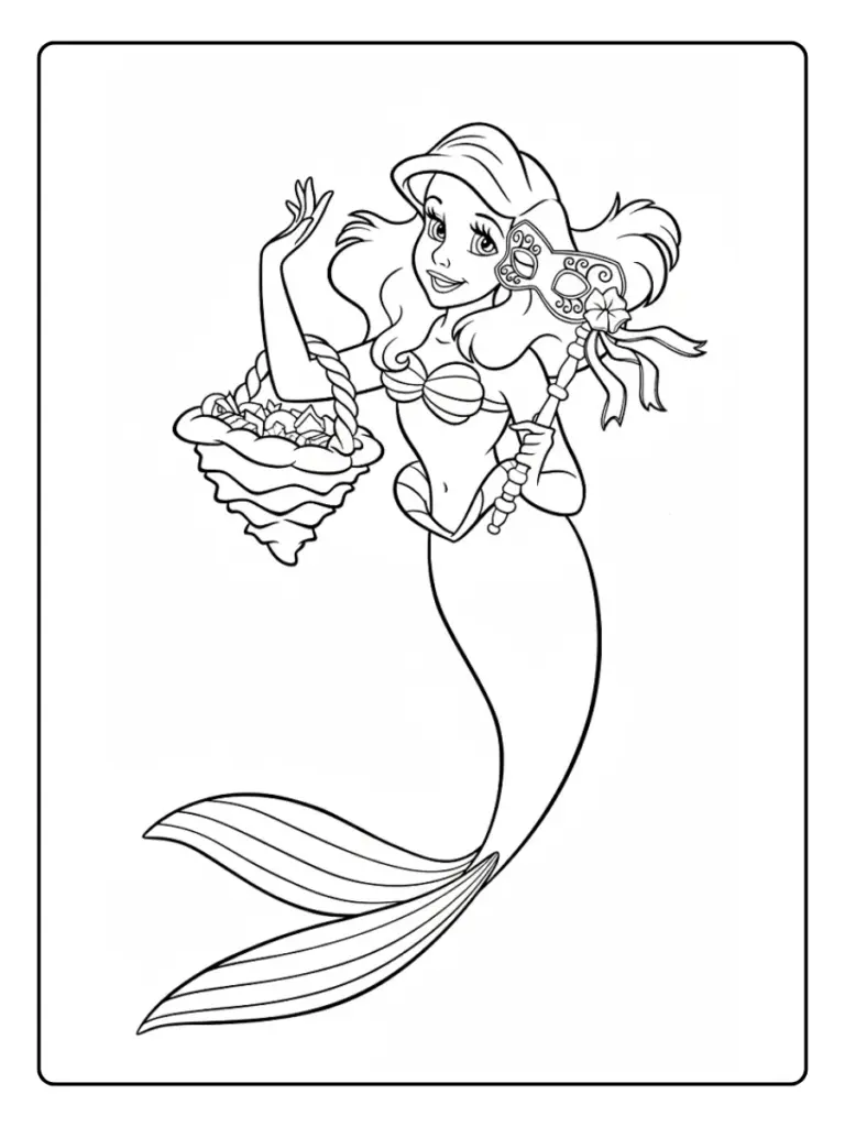 Ariel da Colorare (8)