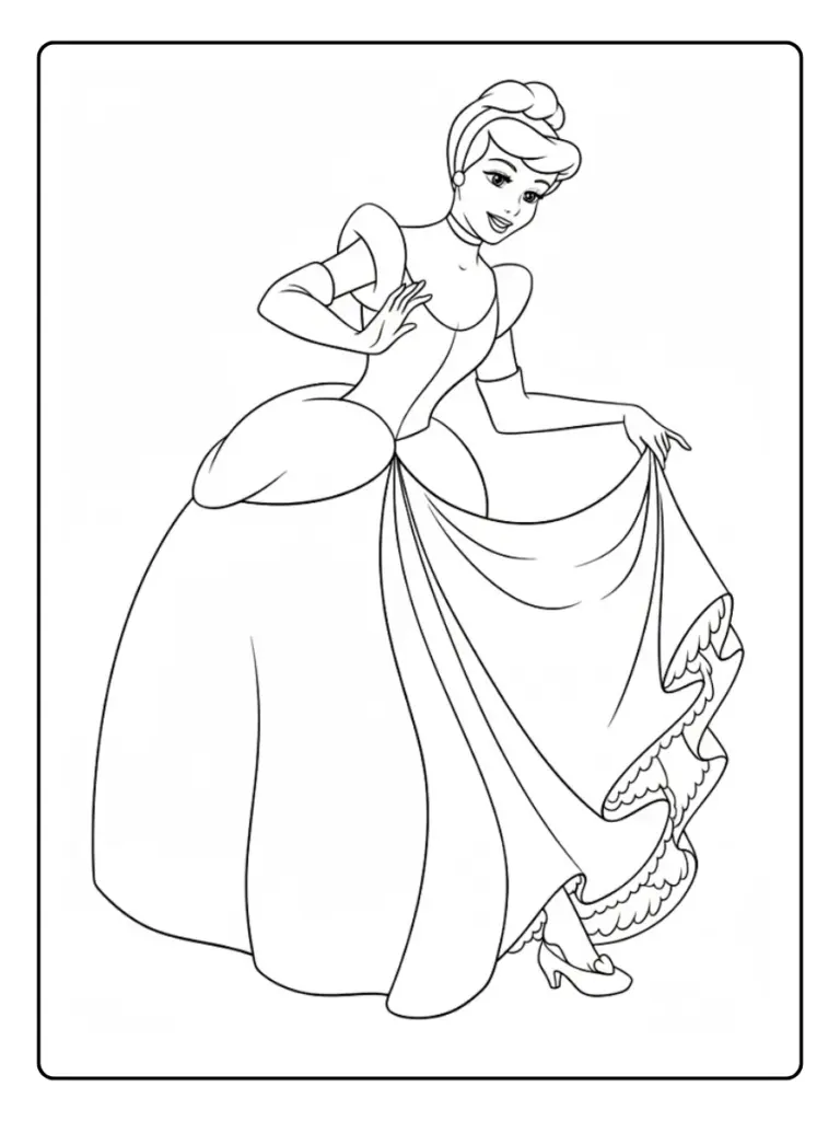 Cenerentola da Colorare (10)