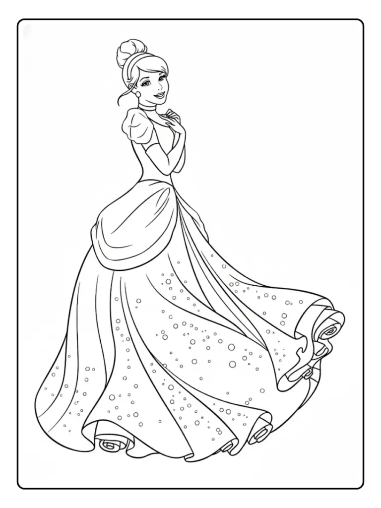 Cenerentola da Colorare (2)