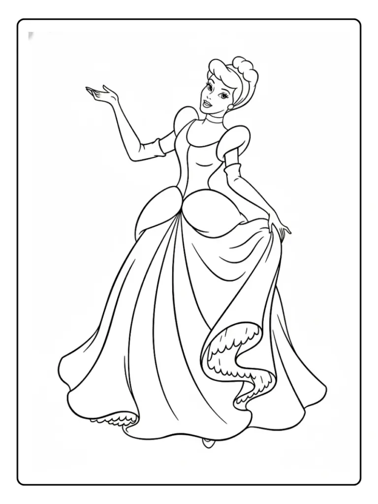 Cenerentola Da Colorare