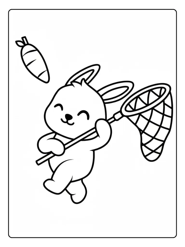 Coniglio da Colorare (10)