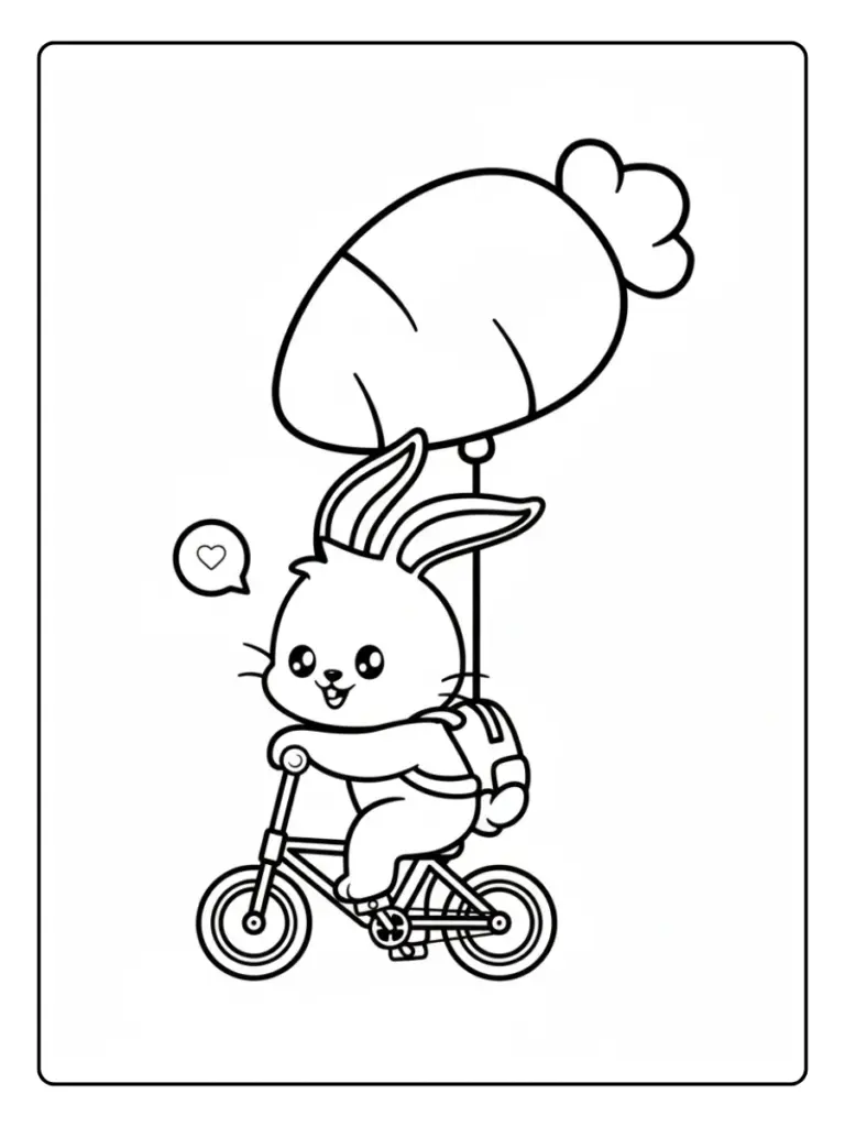 Coniglio da Colorare (11)