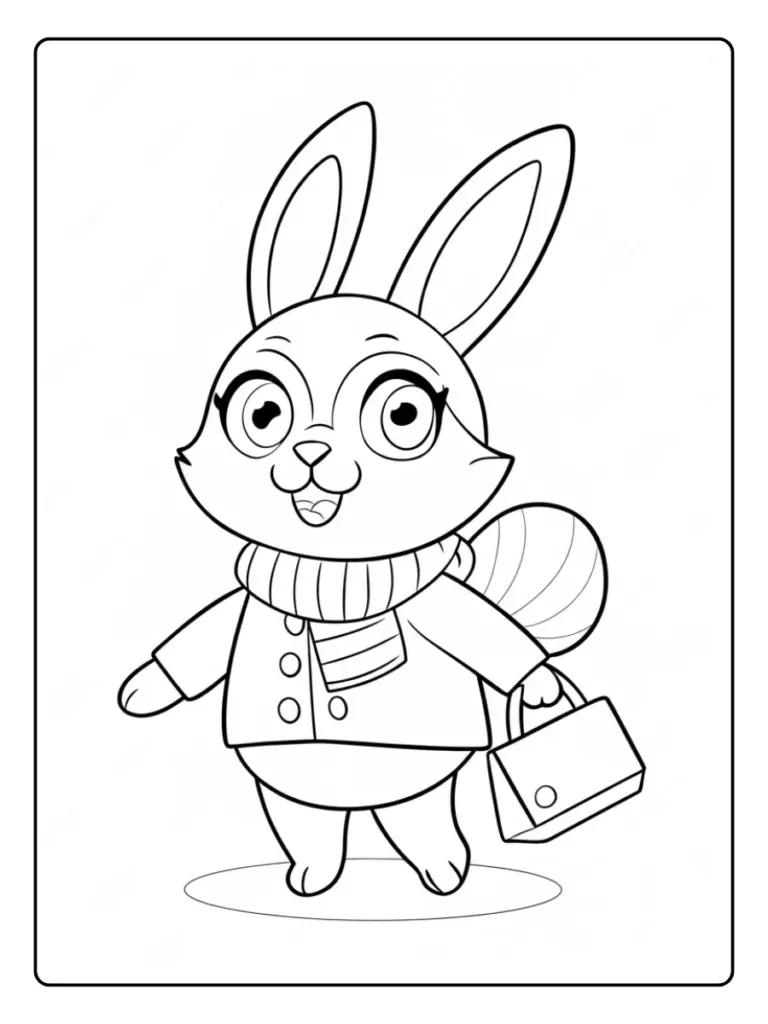 Coniglio da Colorare (12)