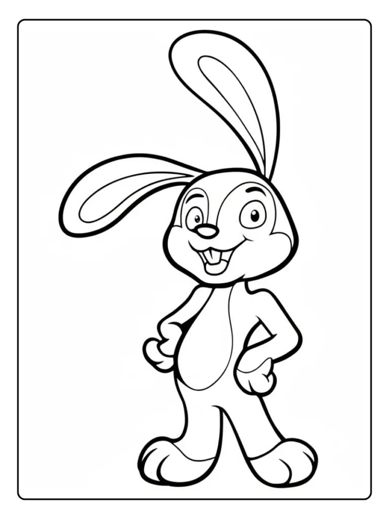 Coniglio da Colorare (13)