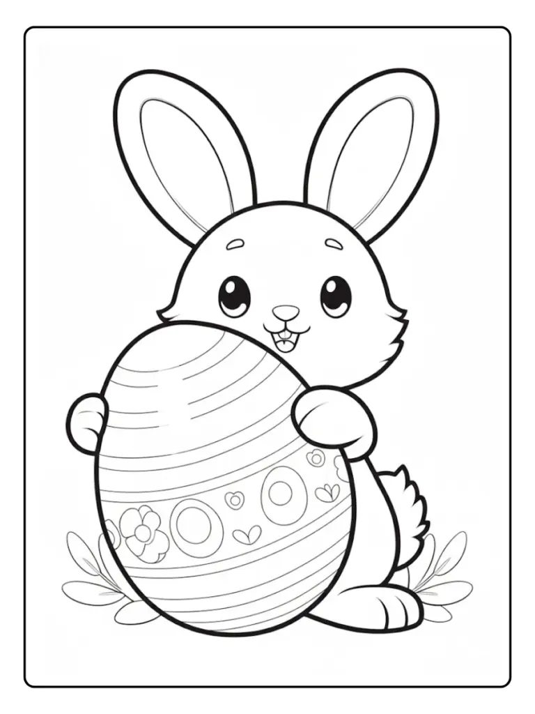 Coniglio da Colorare (15)