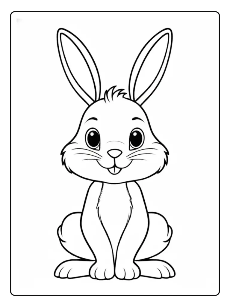 Coniglio da Colorare (3)