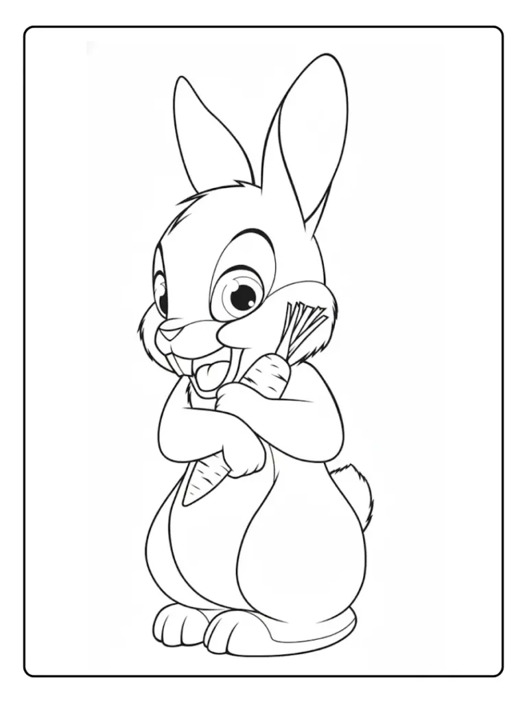 Coniglio da Colorare (4)