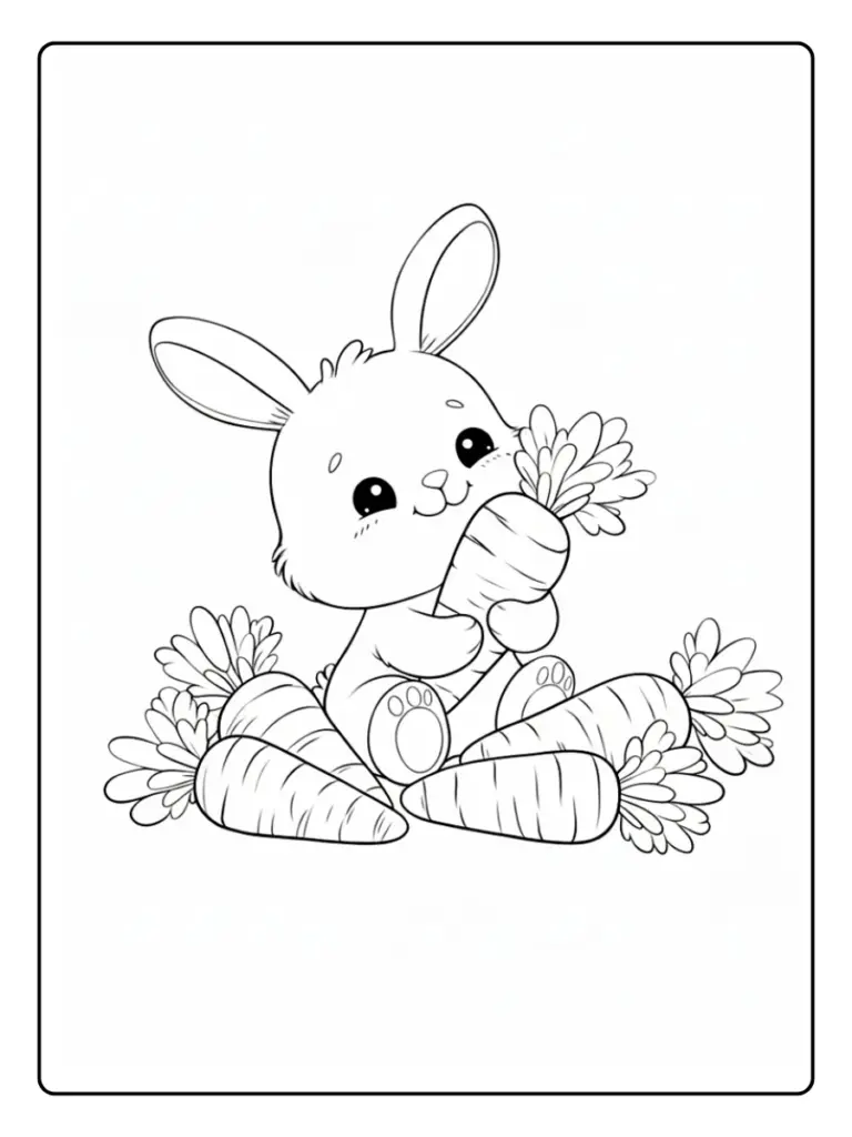Coniglio da Colorare (5)