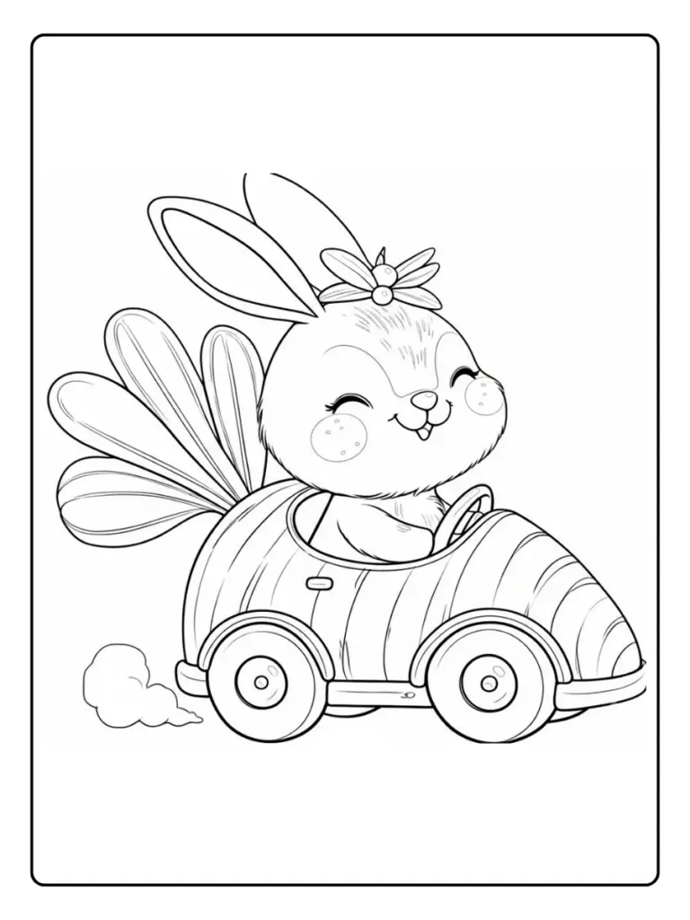 Coniglio da Colorare (6)