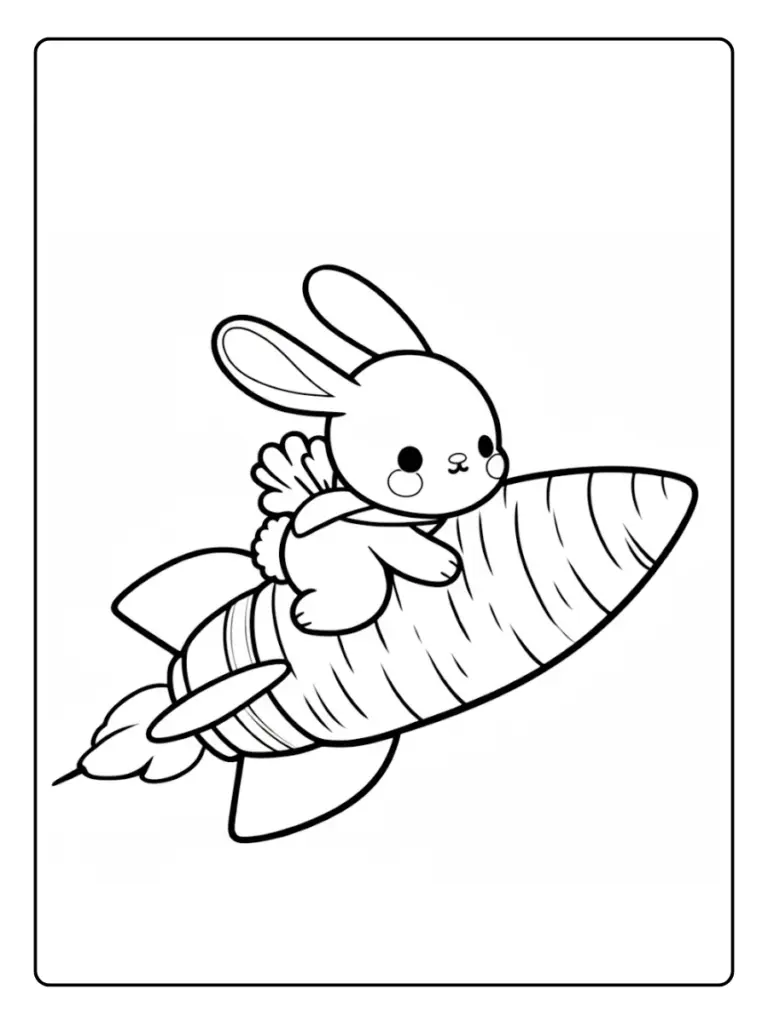 Coniglio da Colorare (7)