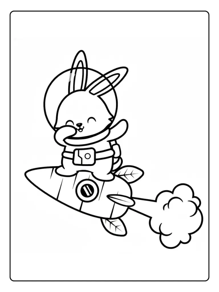 Coniglio da Colorare (8)