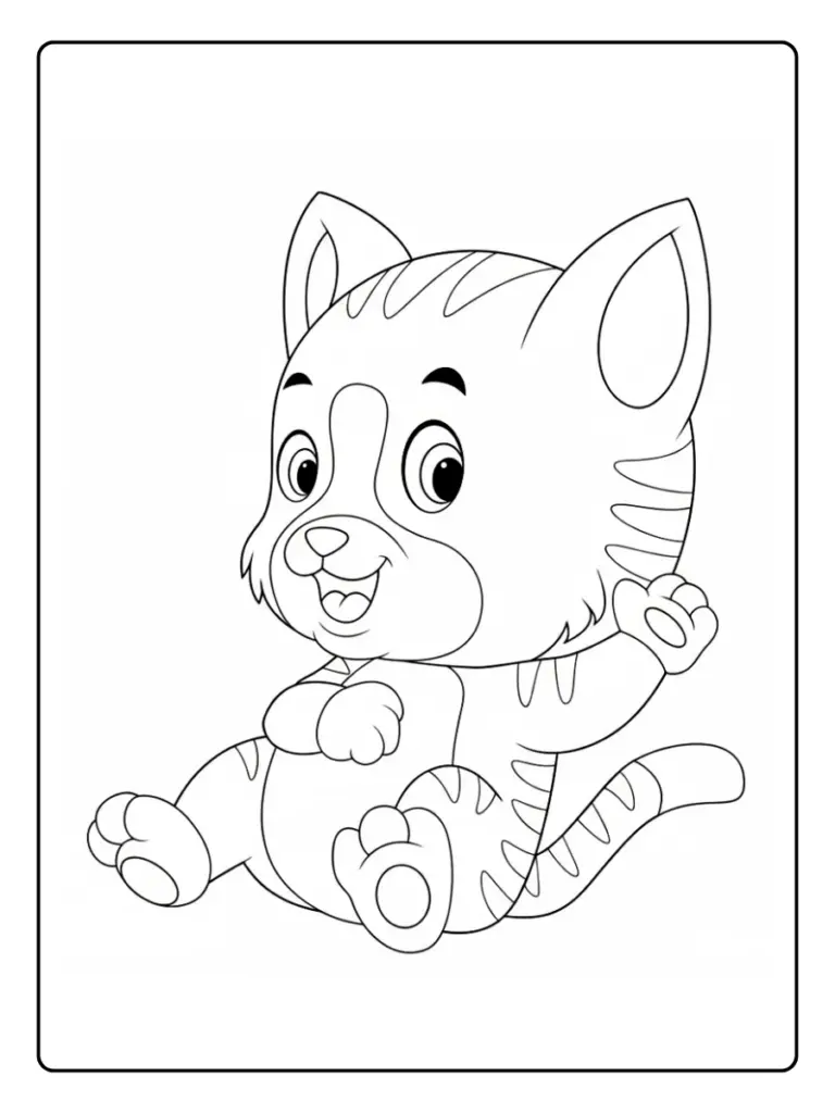 Disegni di Gatto da Colorare (10)