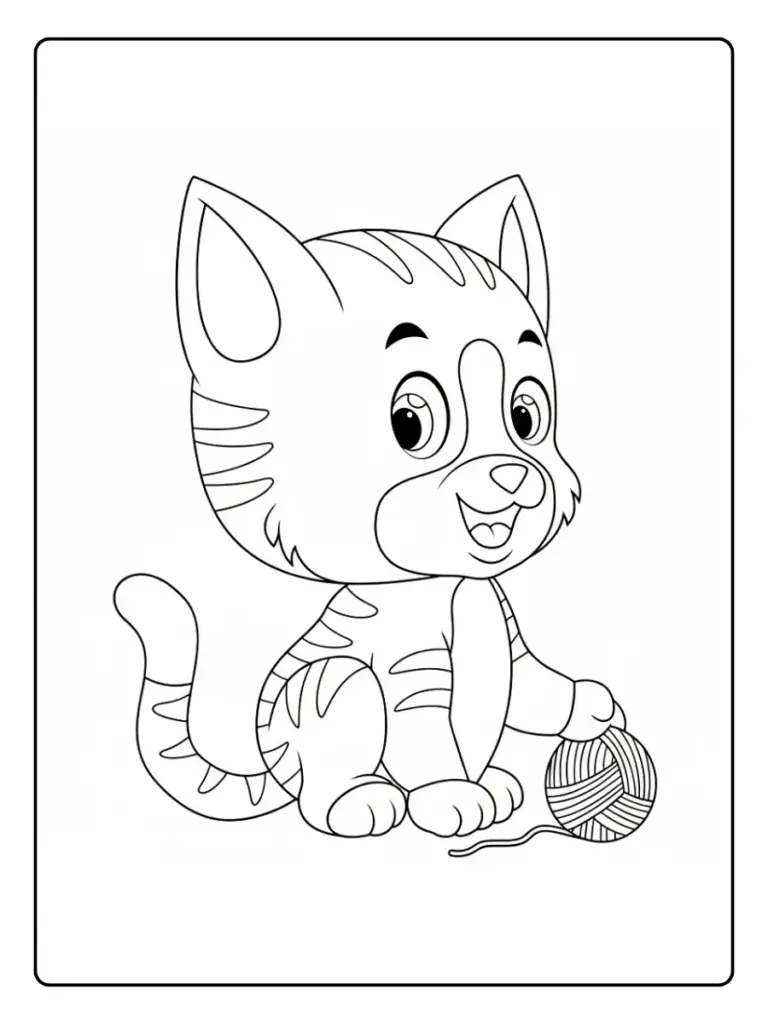 Disegni di Gatto da Colorare (11)