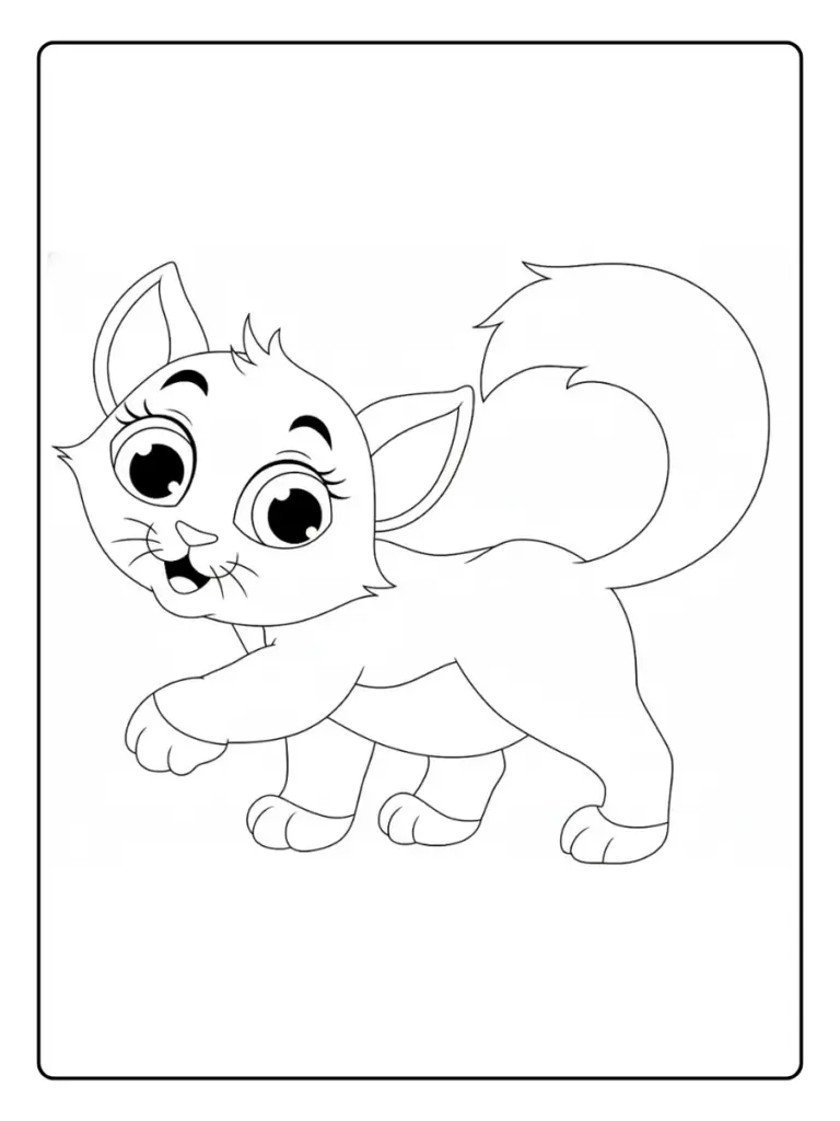 Disegni di Gatto da Colorare (12)