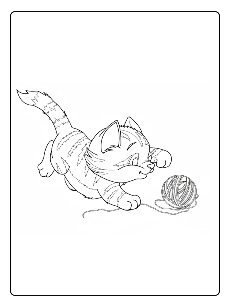 Disegni di Gatto da Colorare (13)