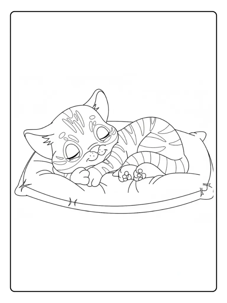 Disegni di Gatto da Colorare (14)