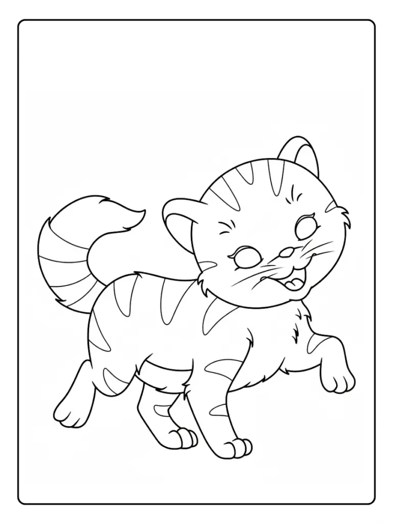 Disegni di Gatto da Colorare (3)