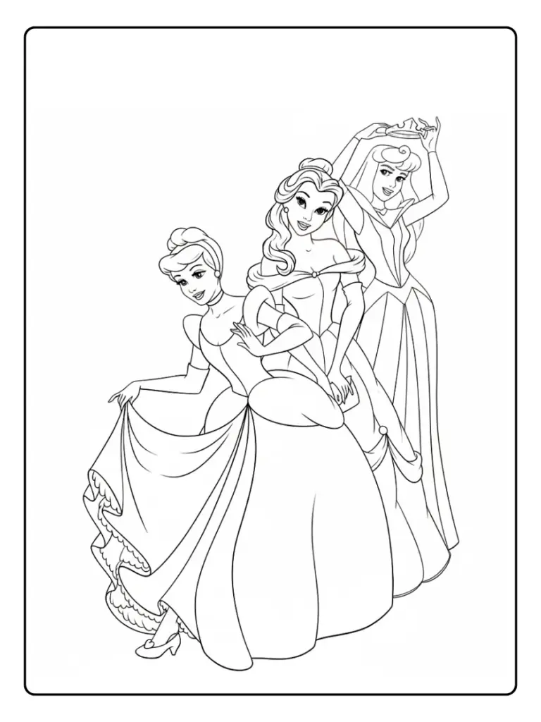 Disney Da Colorare Principesse 1