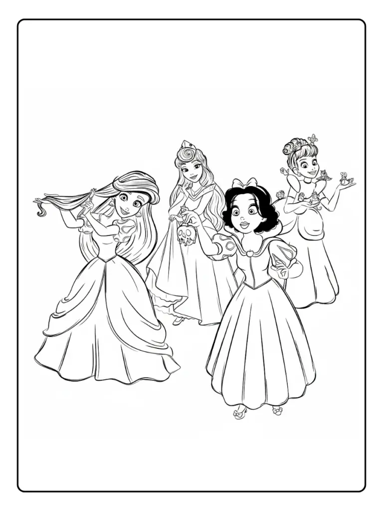 Disney Da Colorare Principesse 13