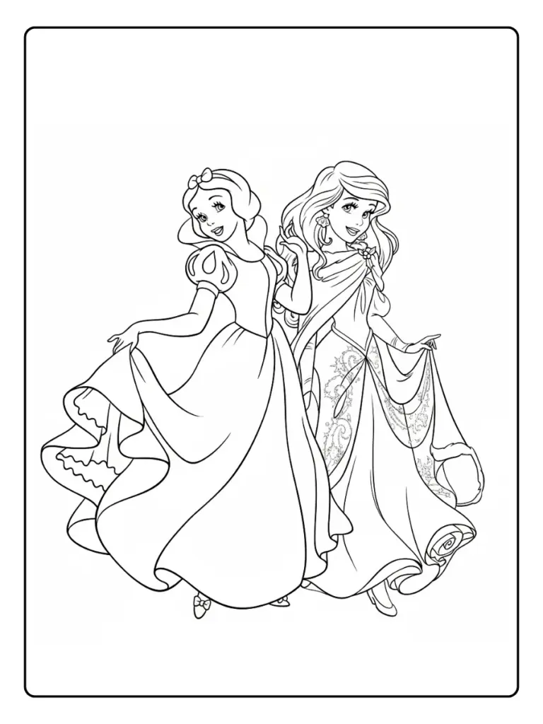 Disney Da Colorare Principesse 2