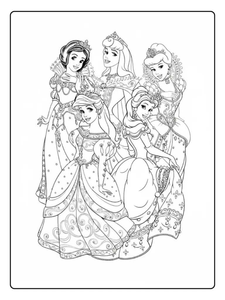 Disney Da Colorare Principesse 6