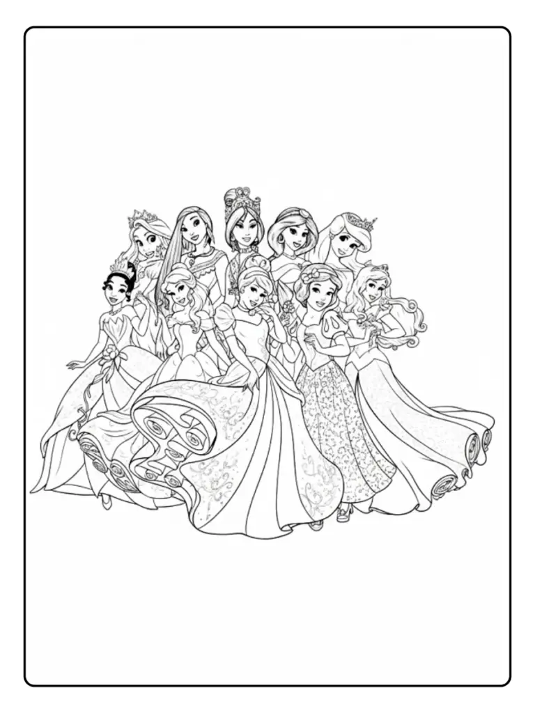 Disney Da Colorare Principesse 9