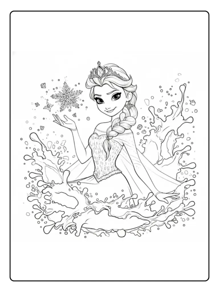 Elsa da Colorare (10)