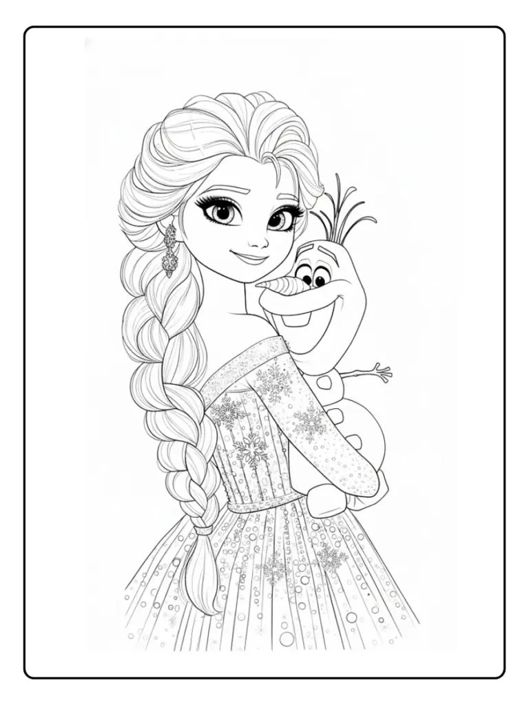 Elsa da Colorare (11)