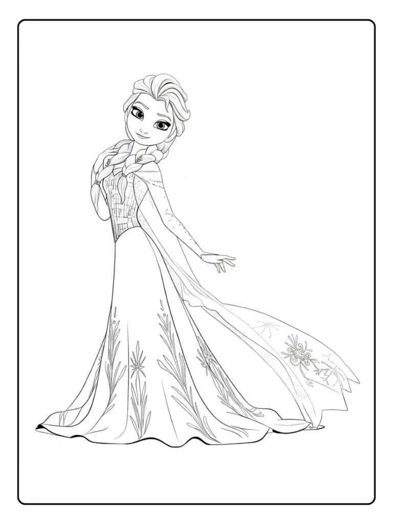 Elsa da Colorare (12)