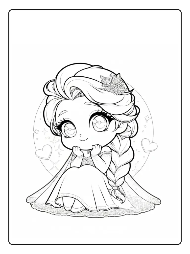 Elsa da Colorare (2)