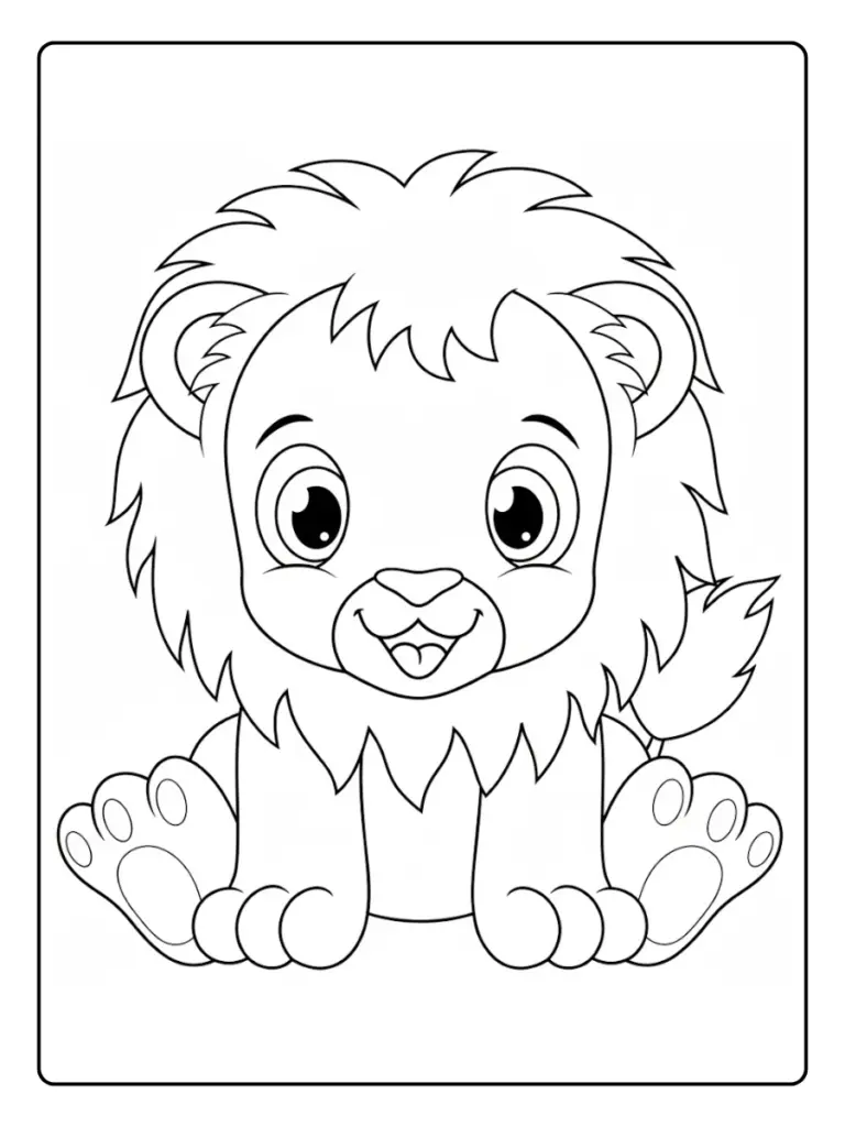 Leone da Colorare (1)