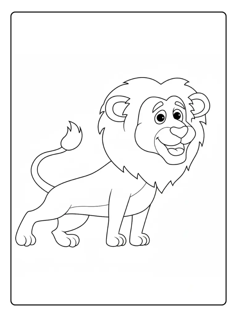 Leone da Colorare (10)