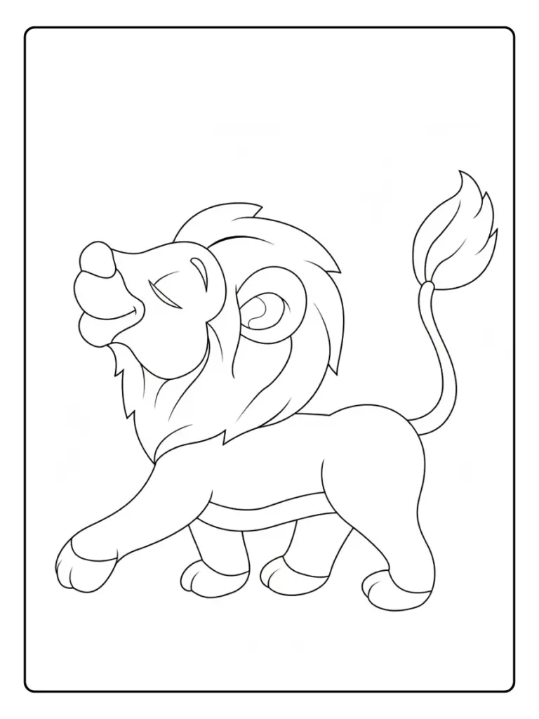 Leone da Colorare (11)