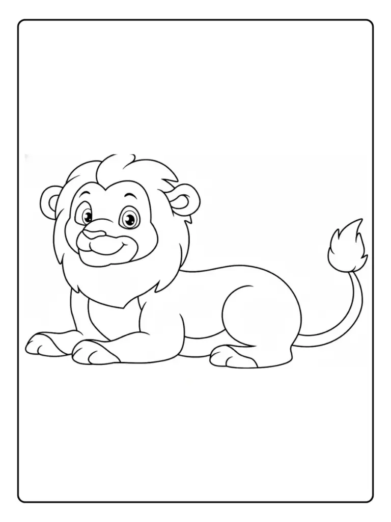 Leone da Colorare (12)