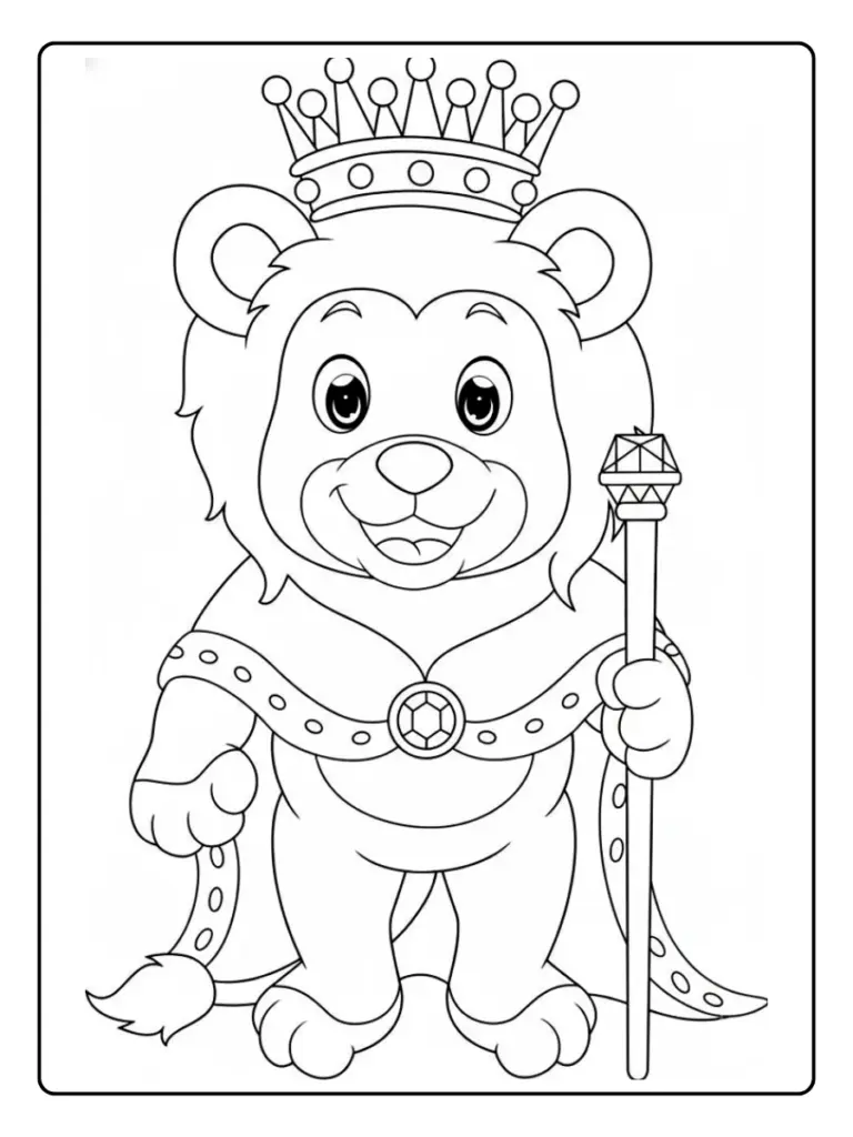 Leone da Colorare (14)