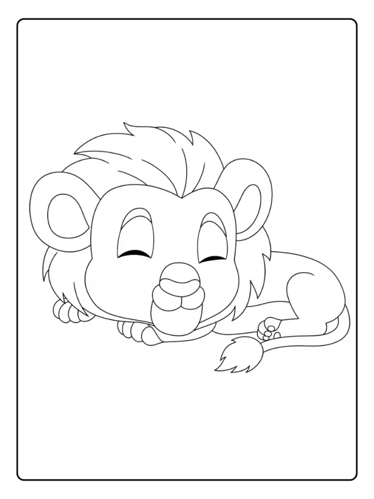 Leone da Colorare (15)