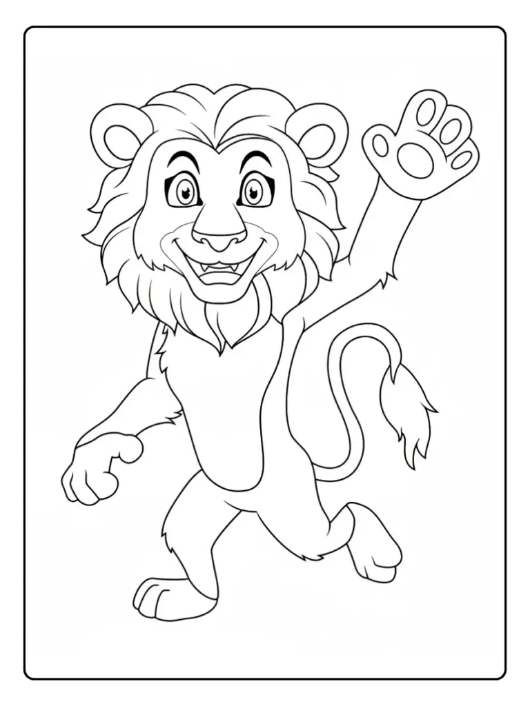 Leone da Colorare (3)