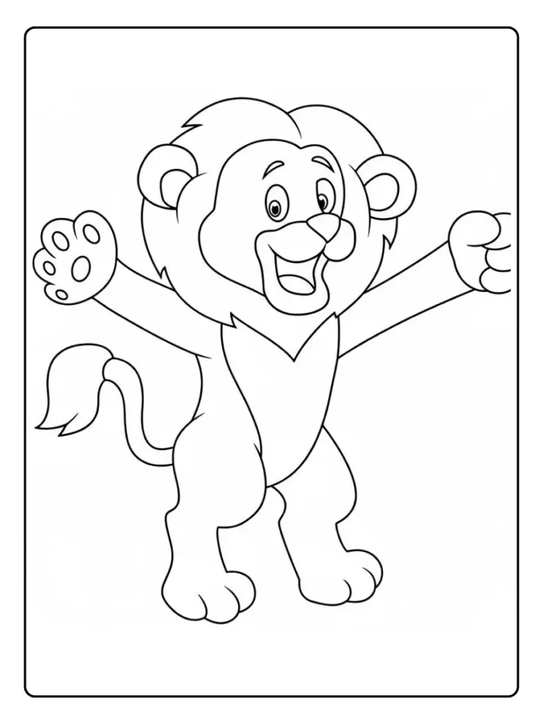 Leone da Colorare (4)