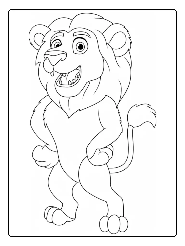 Leone da Colorare (5)