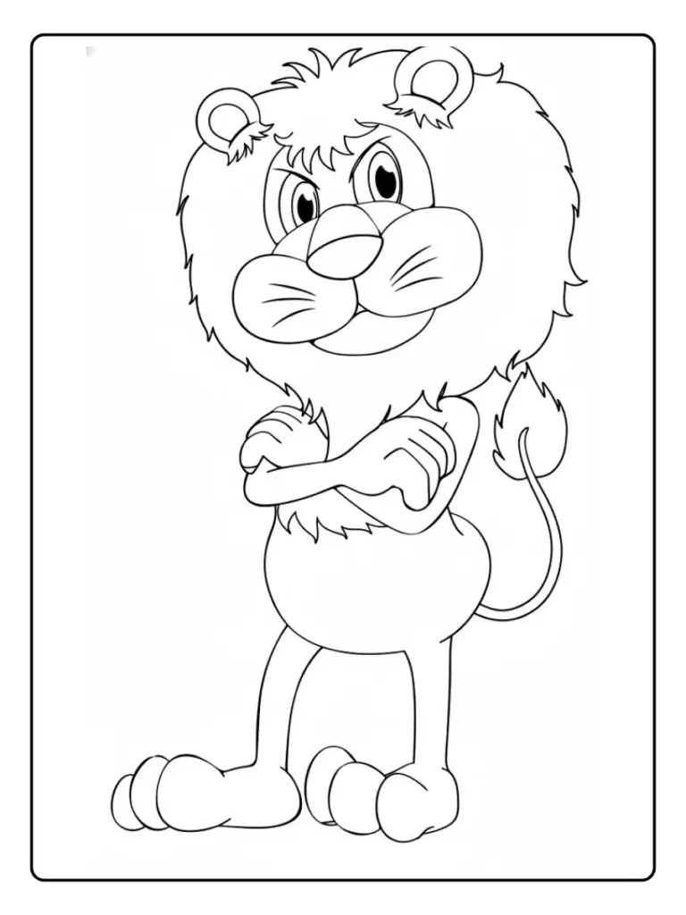 Leone da Colorare (6)
