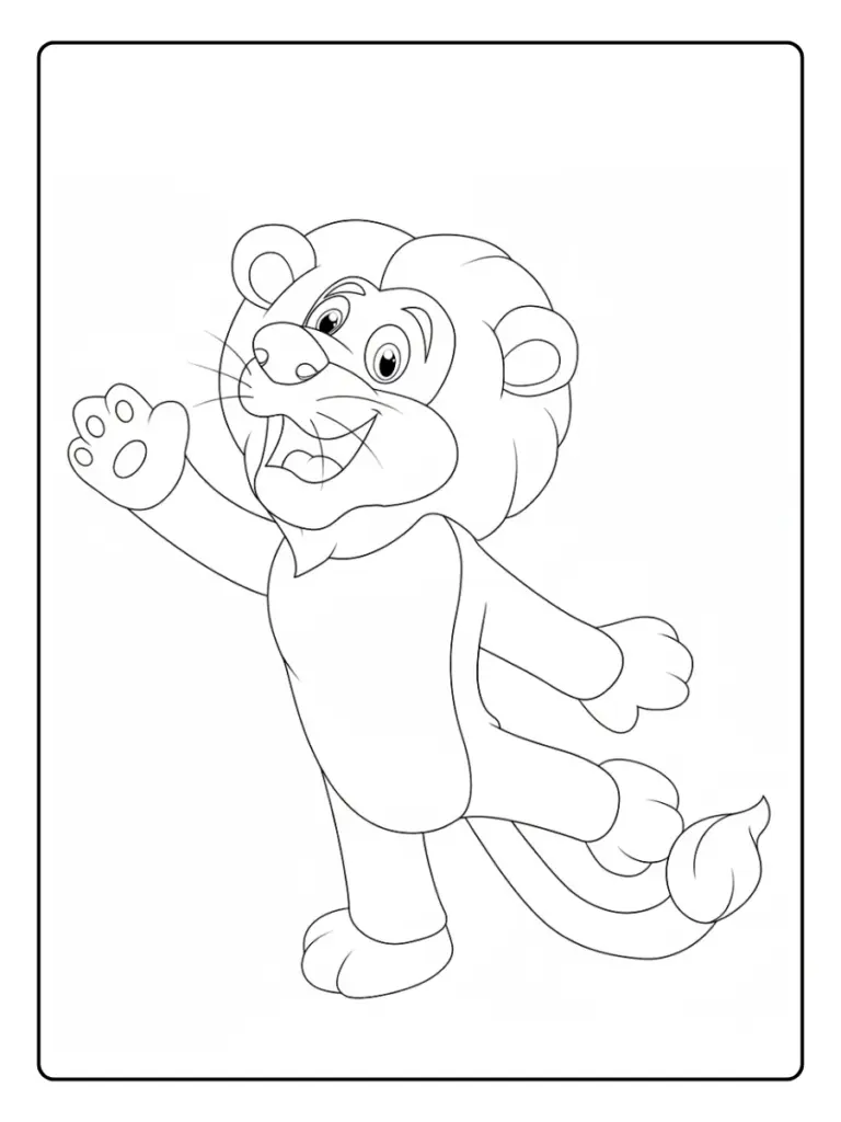 Leone da Colorare (8)