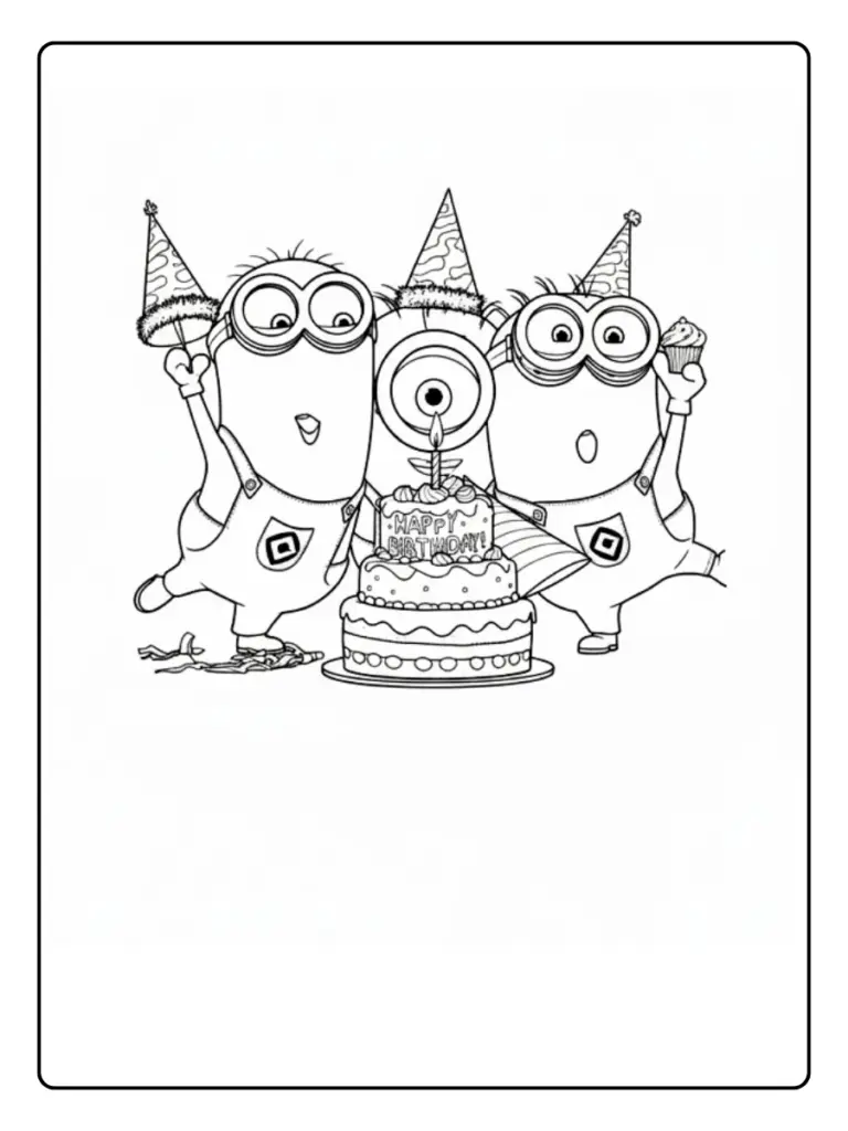 Minions da Colorare (4)